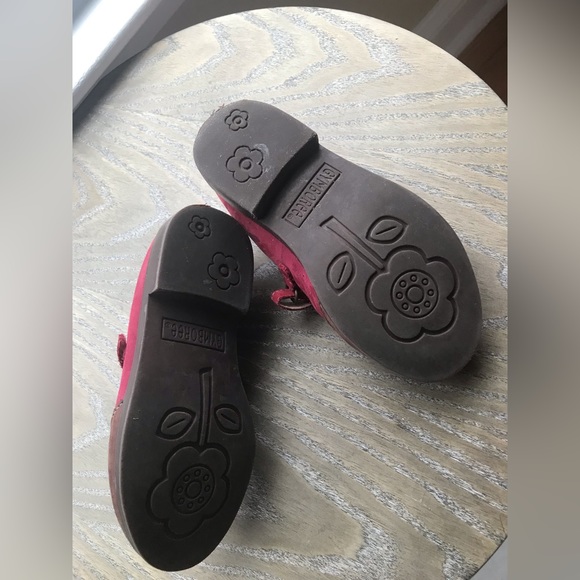 Gymboree size 9M reddish pink suede velcro Mary Jane shoes in play condition - Picture 5 of 5